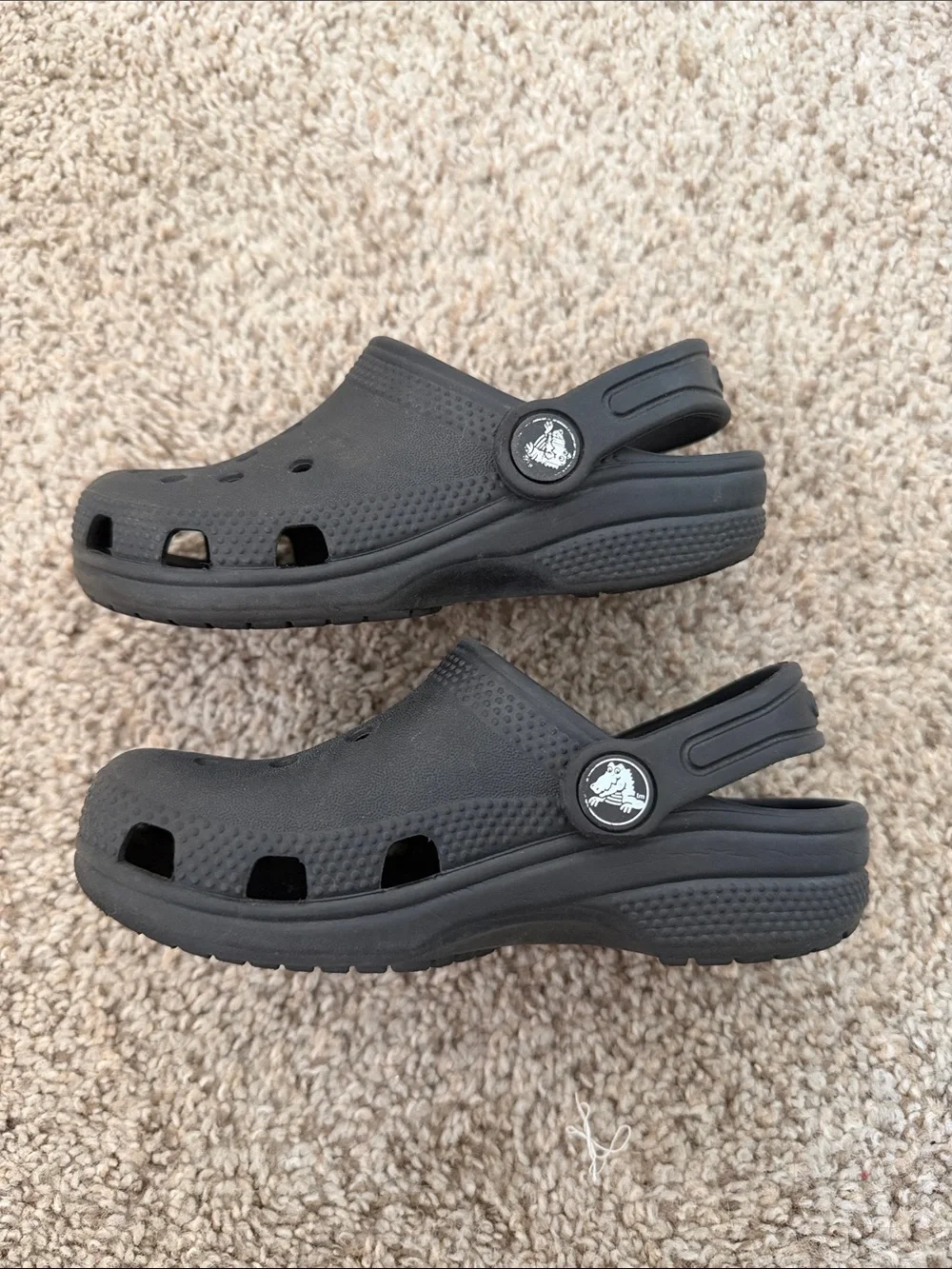 CROCS Kids Black Classic Clog Sandals